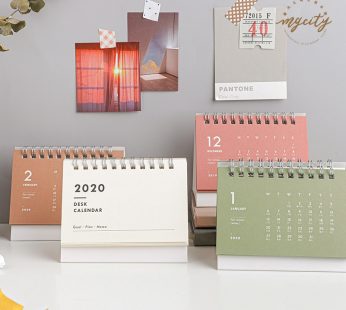 Simple Mini Desk Colorful Calendar 2020