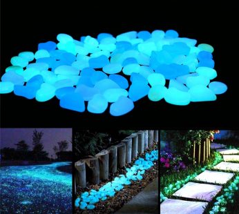 Garden Luminous Glowing Stone Glow In The Dark Pebbles