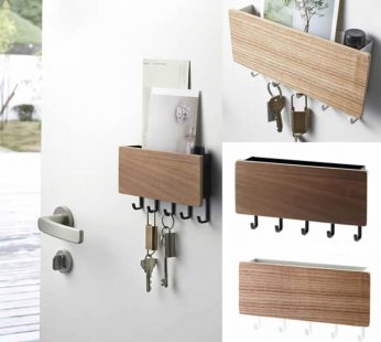 Decorative Simple Small Wall Hooks with Space Saving Storage Rack Holder